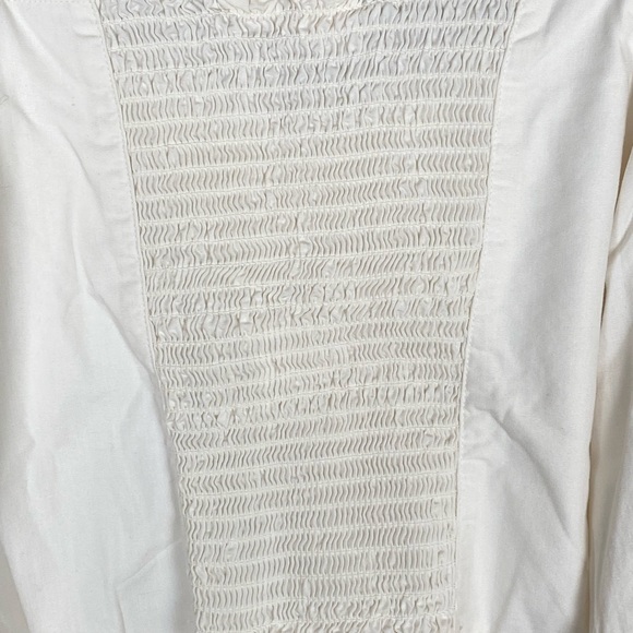 NWT LEVI’S Devin White Cropped Puff Sleeve Blouse Women Size Medium - Picture 12 of 12